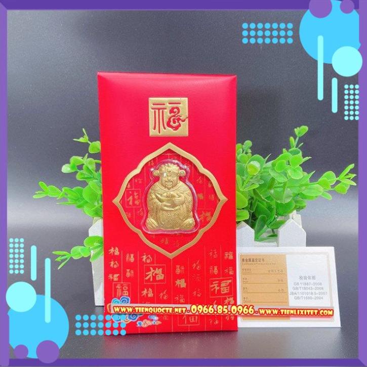 Phong bao lì xì thần tài làm vật phẩm đồ thờ cúng may mắn lấy lộc Bao đẹp mẫu mới 2022
