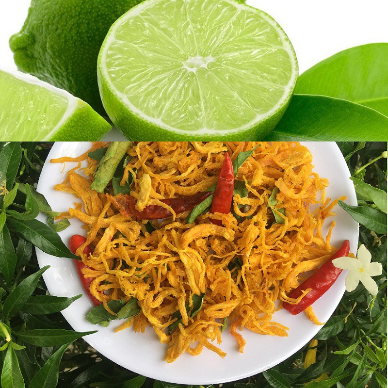 100Gram | Khô Gà Lá Chanh Thượng Hạng Siêu Ngon | BigBuy360 - bigbuy360.vn