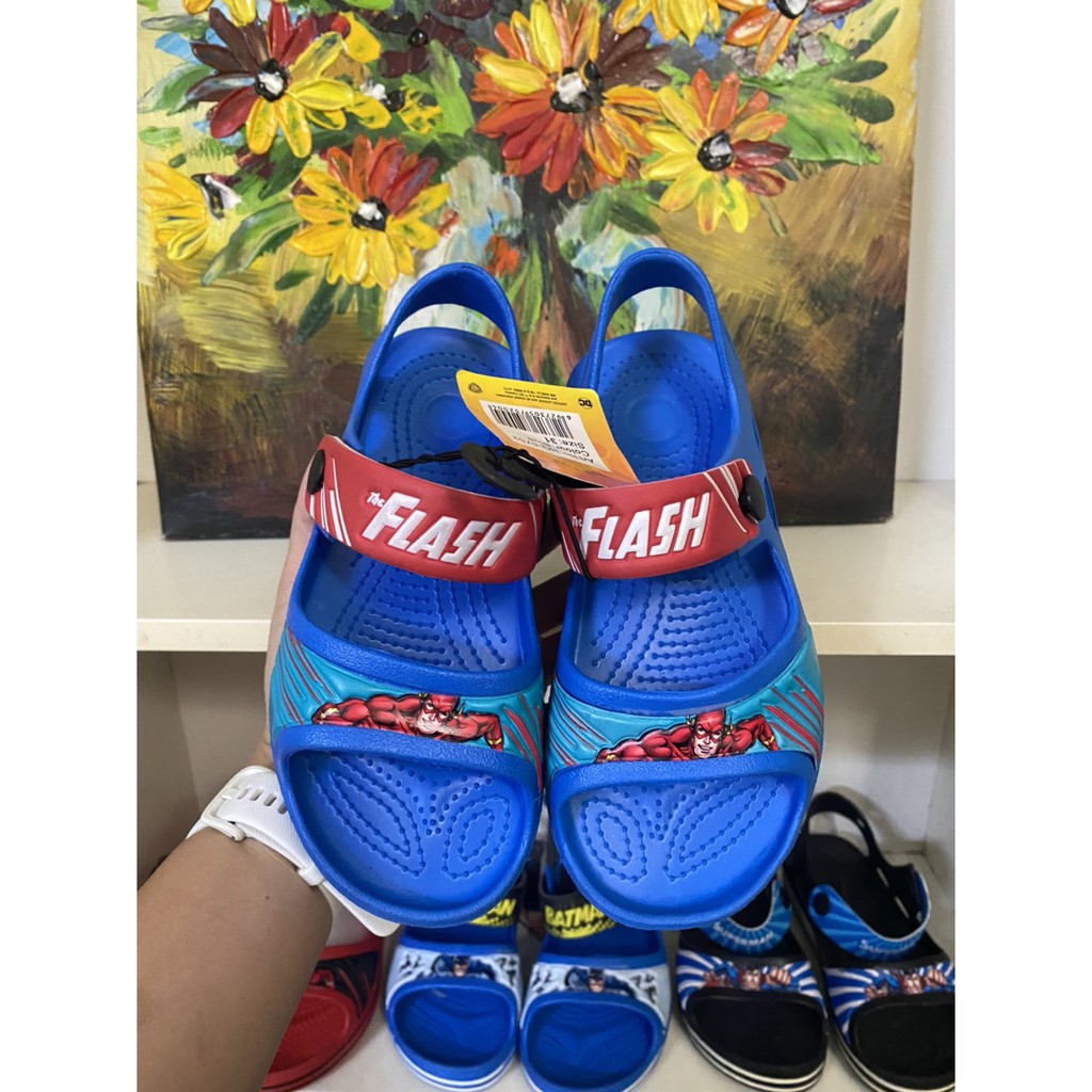 Sandal Superman Bé Trai Êm Nhẹ, Chống Trơn Trượt Tốt Phù Hợp Cho Bé Đi Chơi Đi Học Sz 30-33