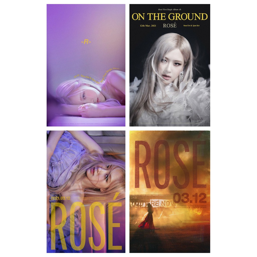 Poster cao cấp ROSE Blackpink 260 gsm ảnh đẹp idol kpop thần tượng