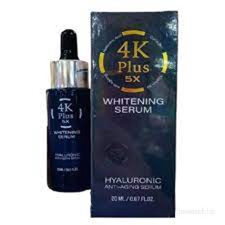 Serum dưỡng trắng da mặt 4k plus 5x whitening serum 20ml thái lan