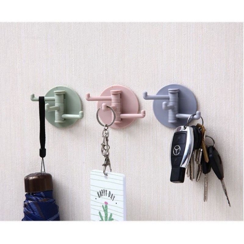 Móc Treo Đồ Đa Năng 3 Nhánh Xoay 180* Tiện Lợi Cực Chắc Chắn
