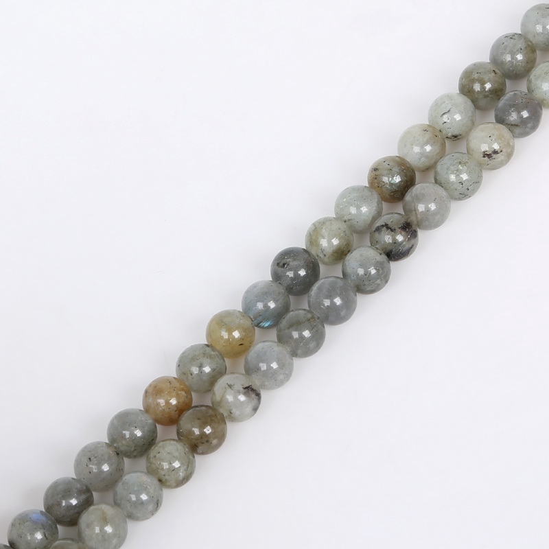 Chuỗi hạt đá mặt trăng tròn dùng làm đồ trang sức 4/6/8/10/12mm 15.5inch