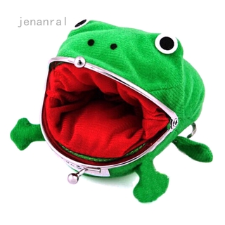 Coin purse green frog purse Frog Shape Wallet Green Coin Purse Plush