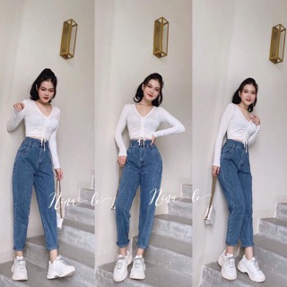 quần jean cạp cao nữ