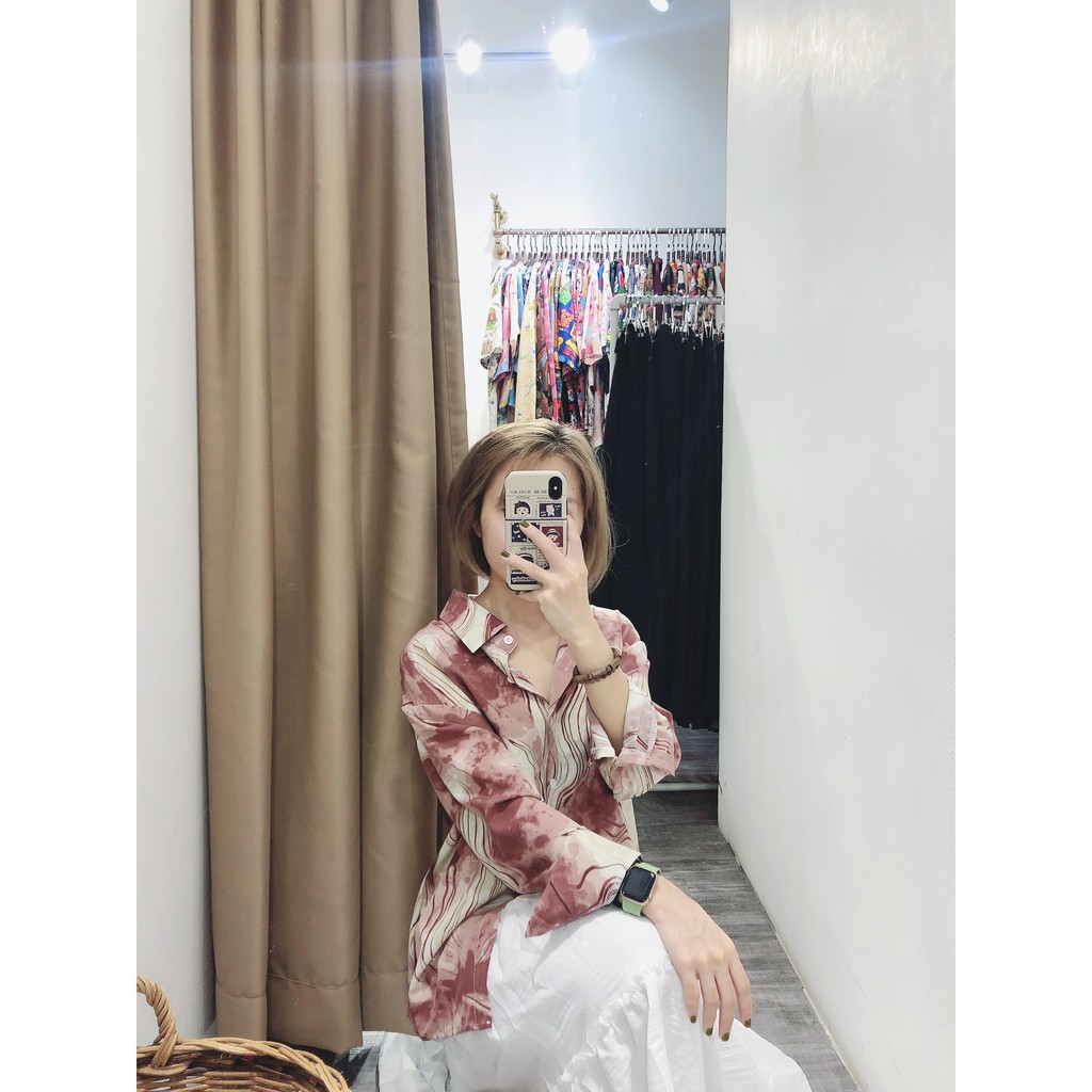 Sơ mi Loang gỗ hồng | 11 HIN