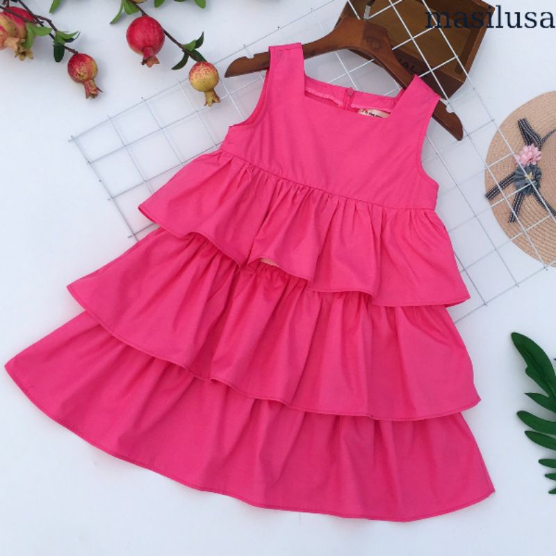 Váy bé gái 3 tầng size đại