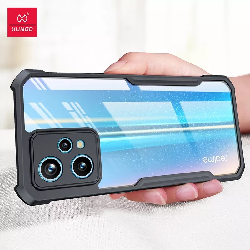 Ốp lưng XUNDD Oppo Realme 9 Pro chống sốc lưng trong viền màu chống ố vàng bảo vệ camera