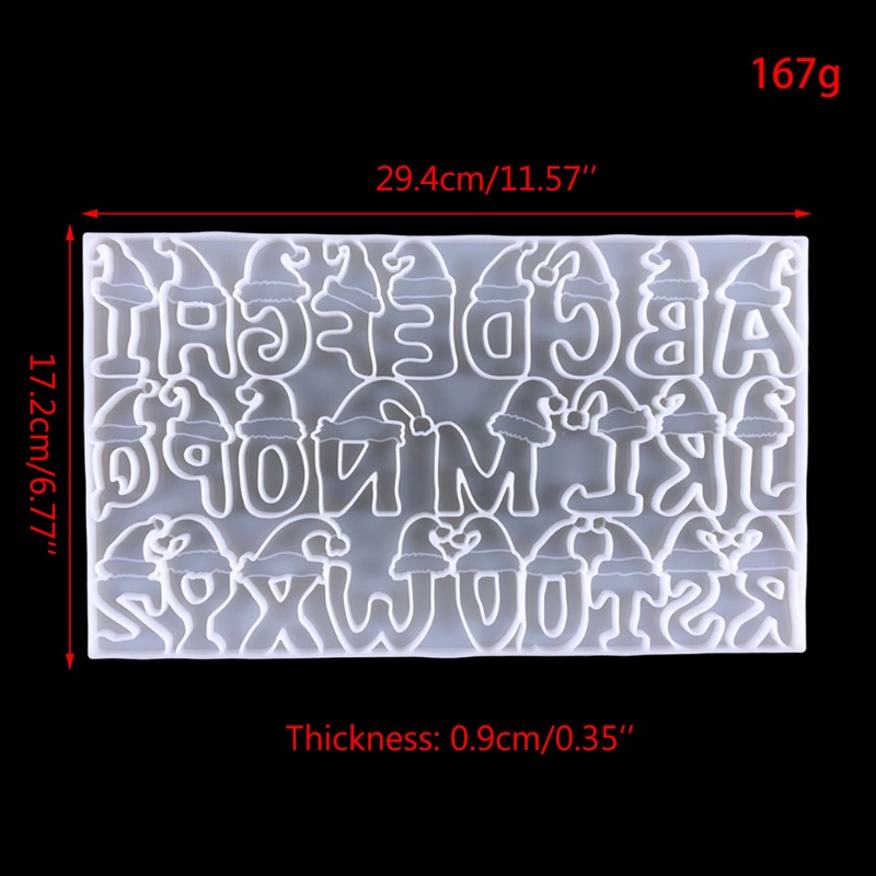 Sa Khuôn Silicon Làm Khuyên Tai / Mặt Dây Chuyền / Mũ Lưỡi Trai In Chữ Cái