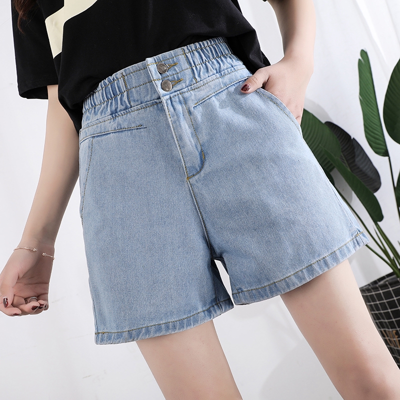 Quần Short Ống Rộng Lưng Thun Cho Nữ