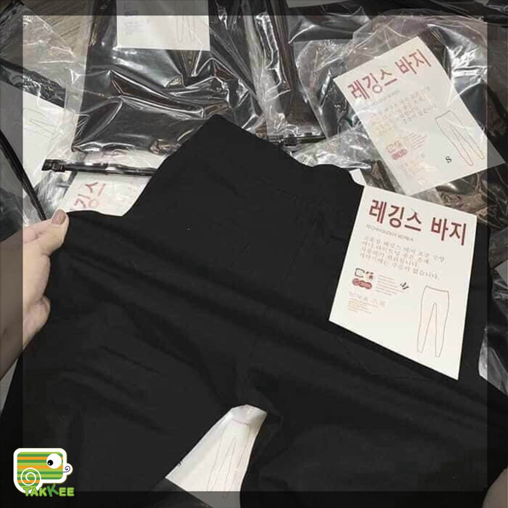 Quần Legging Xuất Hàn Cao Cấp Chất Dày Dặn Siêu Co Dãn