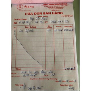 [CHÍNH HÃNG 100%] Son Đỏ Cam RULYA LÍPSTICK