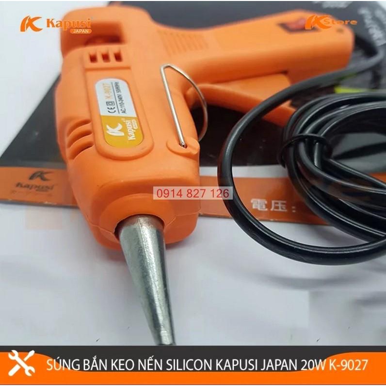 Dụng cụ bắn keo nến silicon cầm tay 20W - 60W KAPUSI Japan, Có bán kèm keo nến Model: K-9027 và K-9023