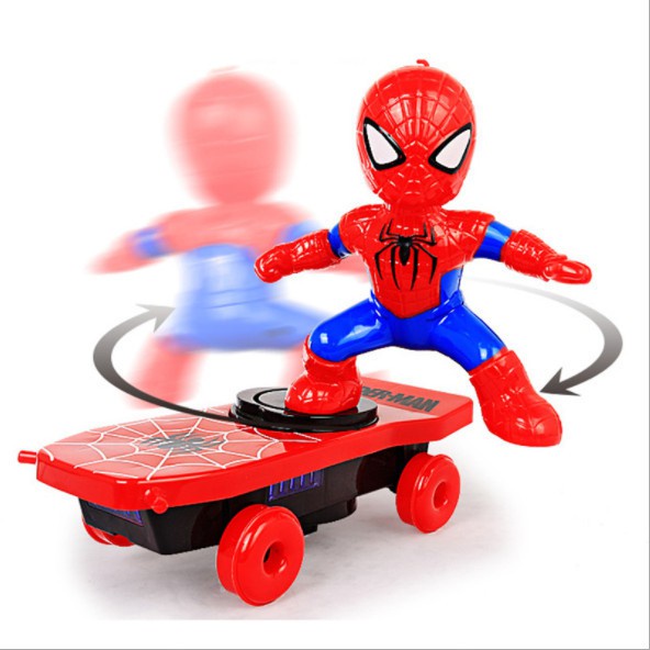 Đồ chơi người nhện trượt ván cho bé