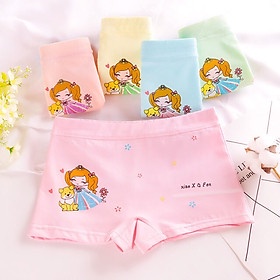 Combo 5 Quần chip đùi bé gái in hình xinh yêu