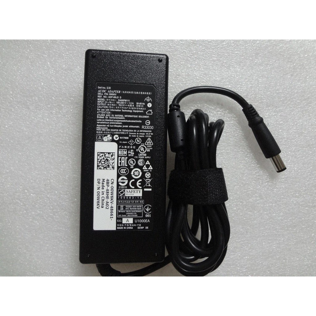 Sac Laptop DELL 19.5V - 4.62A, 90W Chân Kim To