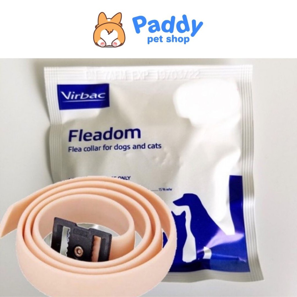 Vòng Cổ Ngừa Ve Rận Cho Chó Mèo Virbac Fleadom