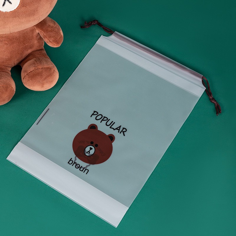 Túi Dây Rút Gấu Brown Du Lịch Đựng Giày Dép/ Quần Áo/ Vật Dụng Cá Nhân Đồ Lót Chống Nước Dễ Thương T8