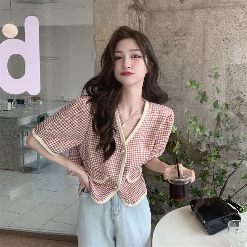 B&G Áo Sơ Mi Ngắn Tay Cổ Chữ V Phong Cách Phương Tây Thời Trang Cho Nữ 2022 Áo phông Nữ JL-TX-140