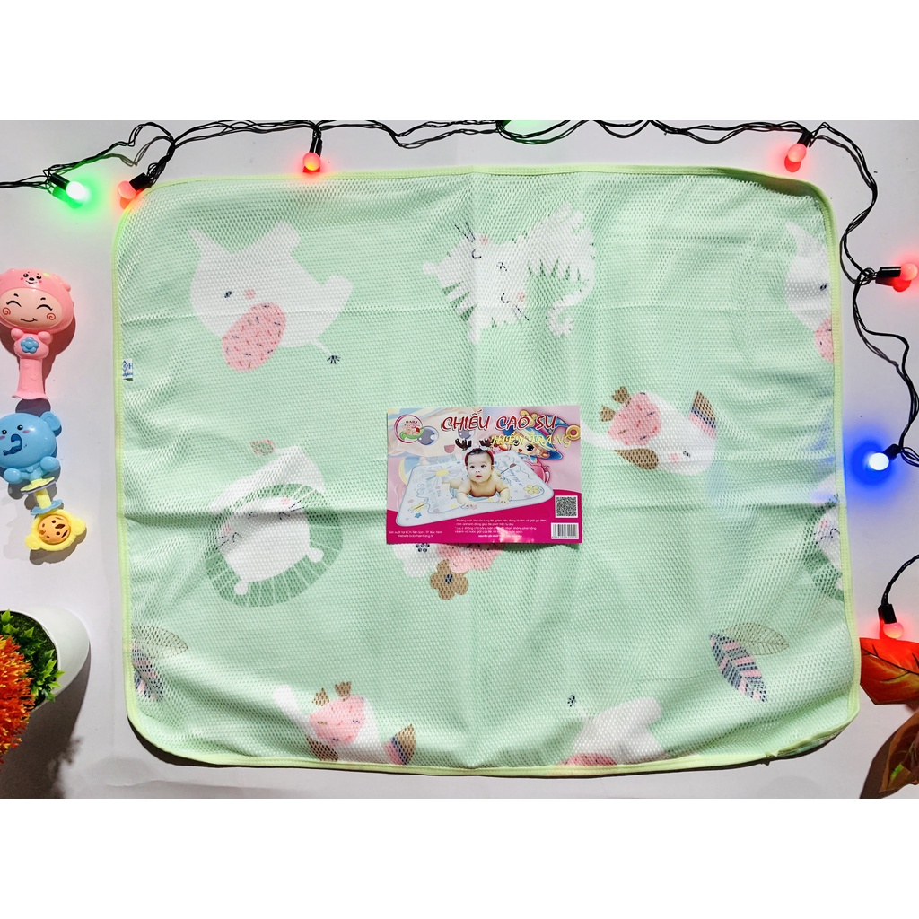 Chiếu chống thấm cao su lưới mùa hè cho bé tiện lợi