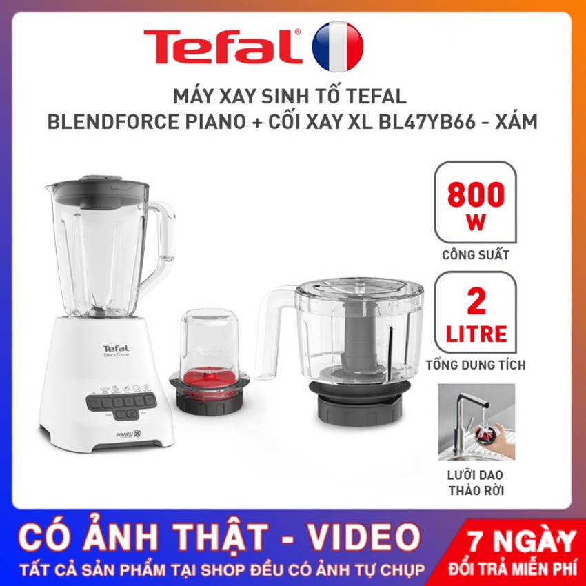 Máy Xay Sinh Tố Thương Hiệu Pháp Tefal BL47YB66 – 3 Cối – Có Xay Thịt – Bảo Hành 24 Tháng