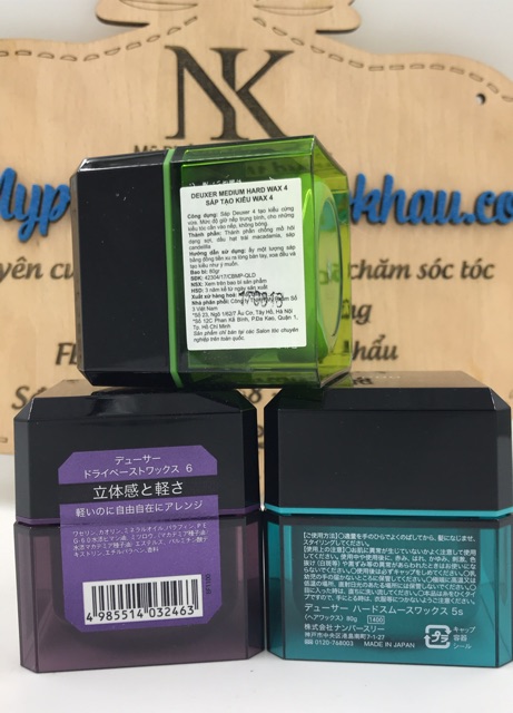 Sáp tạo kiểu tóc Deuxer 003 wax 80G