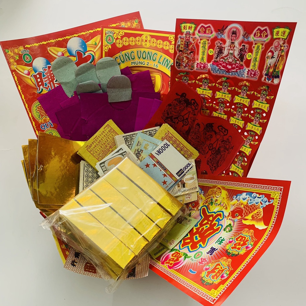BỘ GIẤY CÚNG VONG LINH - CÚNG CÔ HỒN - CÓ HƯỚNG DẪN CÚNG