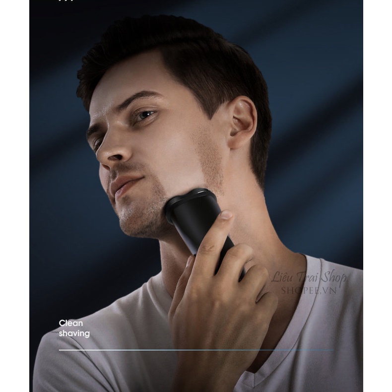 Máy cạo râu AUX sạc type C 3 mắt lưỡi kép 3D