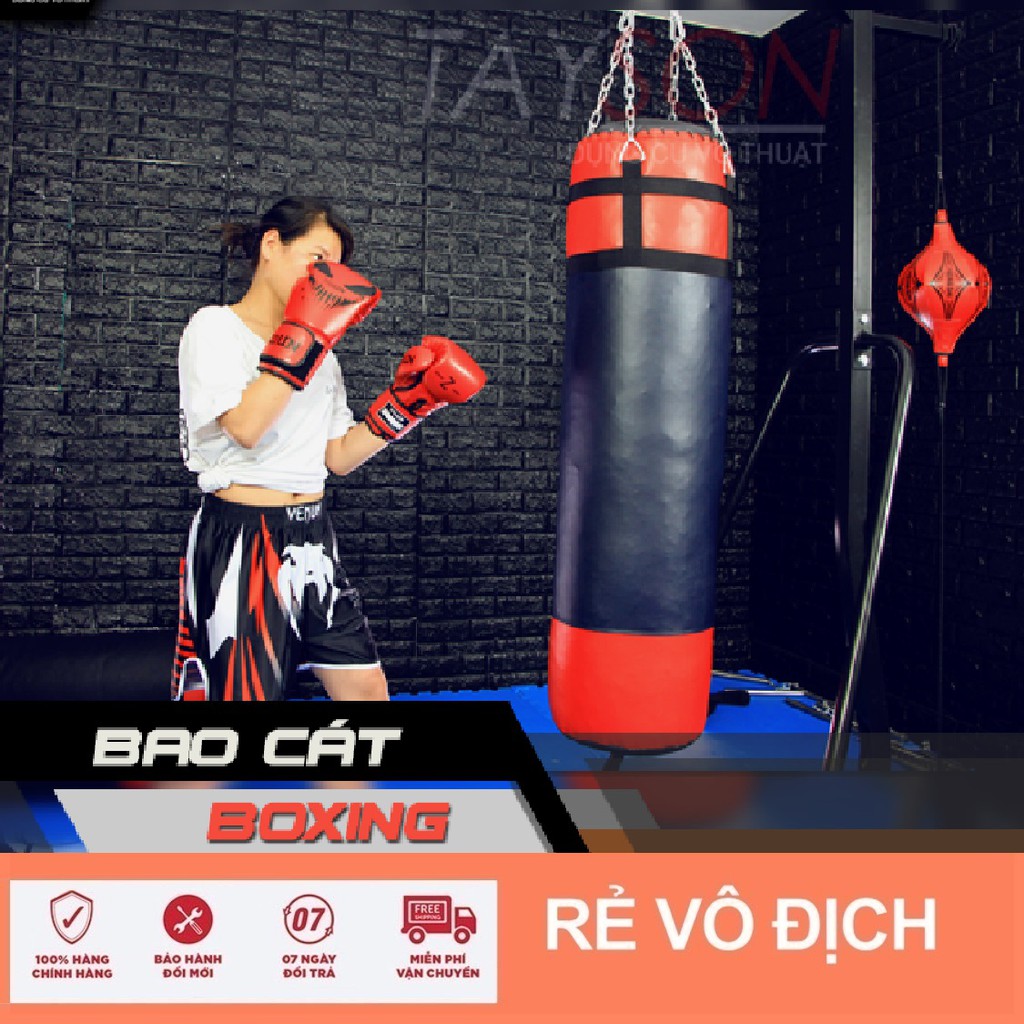 Bao cát đấm bốc boxing 90 cm chất liệu Pu da trơn