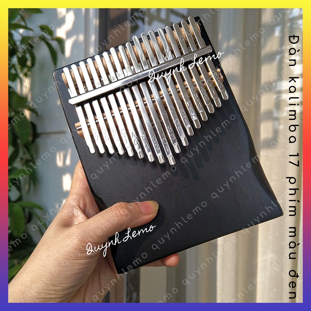 Đàn kalimba 17 phím , Kalimba màu đen , nâu , gỗ , đàn piano ngón tay cái , phụ kiện kalimba hấp dẫn với deal sốc