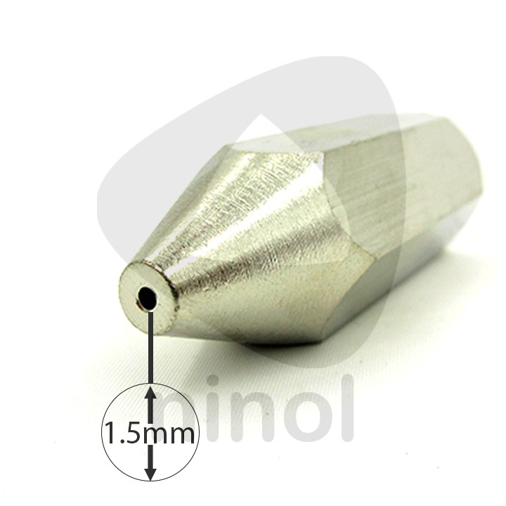 Đầu xịt béc rửa xe, máy lạnh nối ren trong 13 ly