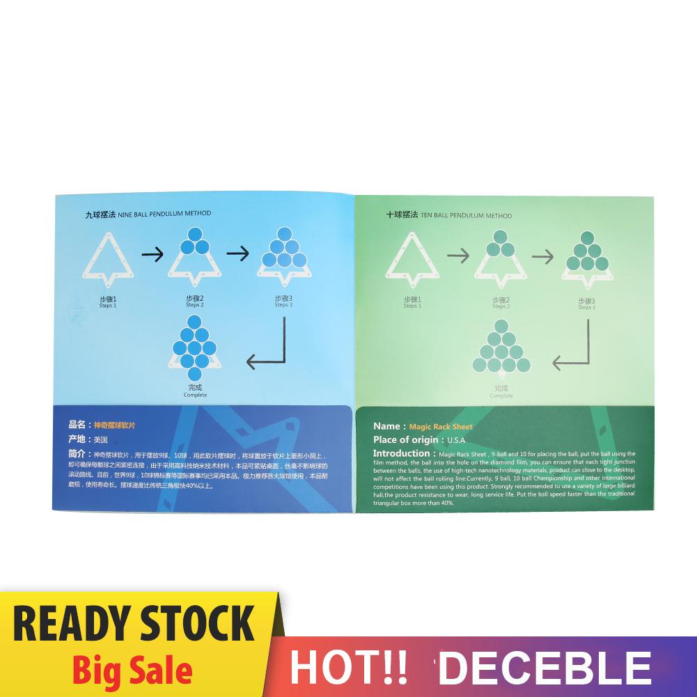 Set 6 Khung Tam Giác 9 Bi/10 Bi Da Dùng Để Chơi Game