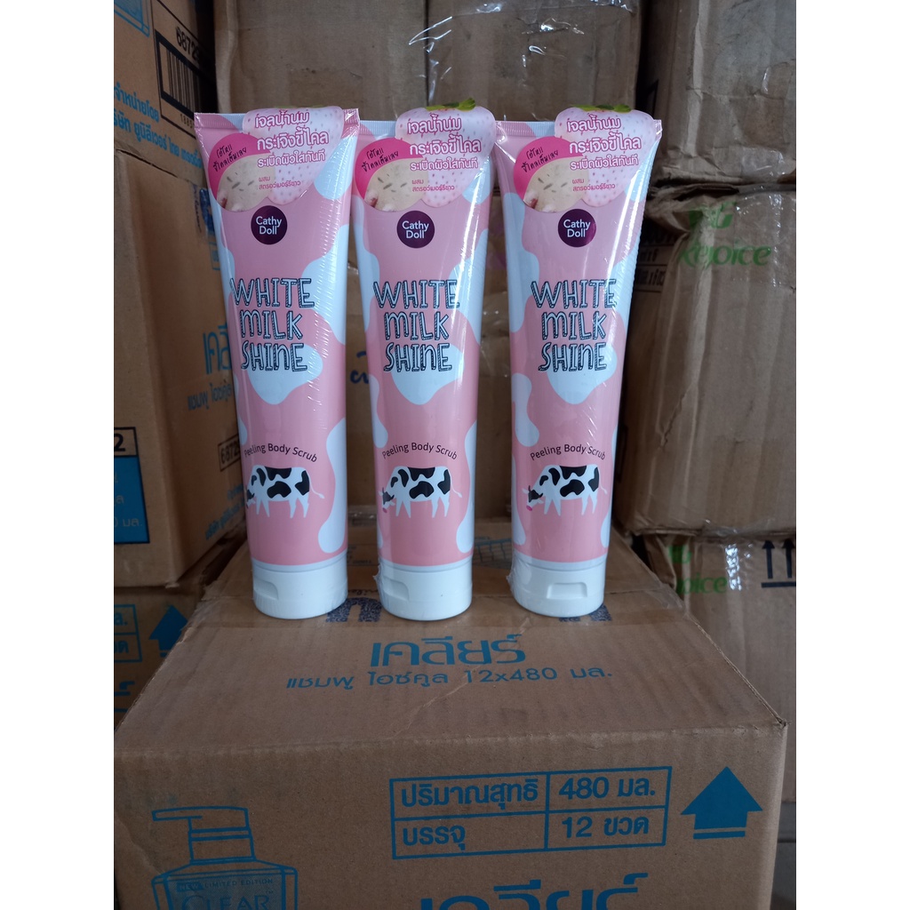 Tẩy tế bào chết Cathy Doll White Milk Shine Peeling Body Scrub Thái Lan 320gr