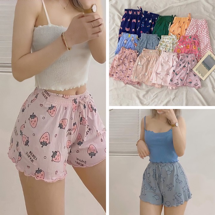 Quần đùi ngủ nữ, quần ngủ hoạt hình mùa hè dễ thương giao ngẫu nhiên