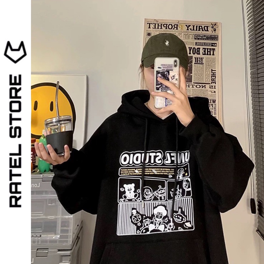 Áo Hoodie Local Brand Nỉ Bông Nam Nữ Unfl Studio Ulzzang Unisex Form Rộng