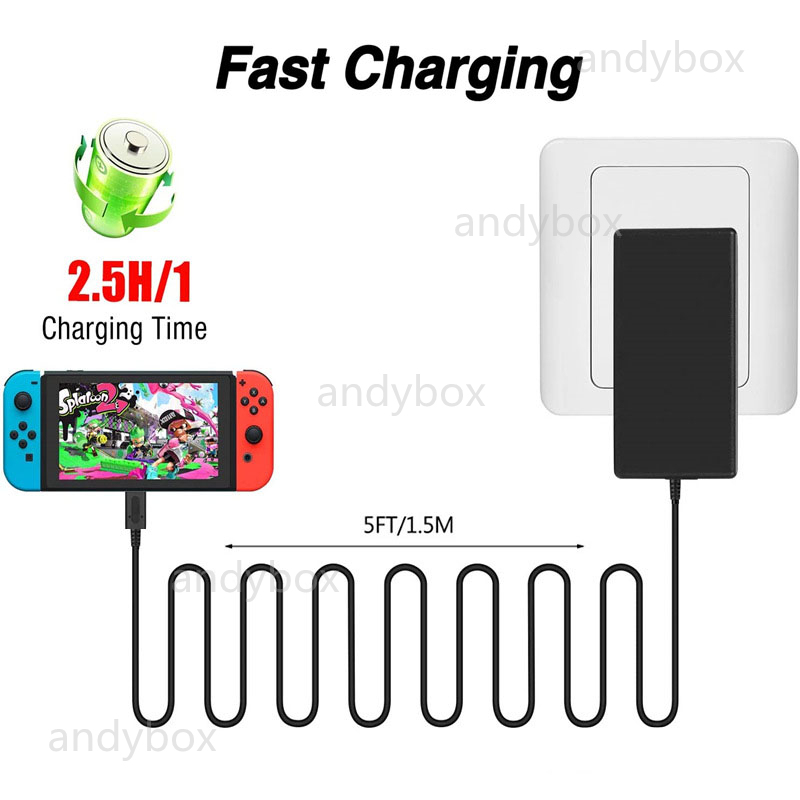 [Quick Charger] 15V 2.6A Snelle Opladen Ac Adapter Voor Nintendo Switch Quick Charger Nintend Schakelaar Lite Dock/ Controller Ondersteuning Tv modus Lader