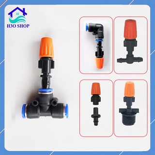Béc cam phun sương 1 hướng cam chân nối ống 6mm, 8mm, 16mm, 20mm, 21mm... béc tưới cây tự động, đầu vòi phun sương