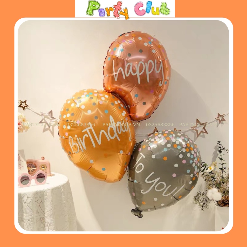 Bóng hộp quà Happy Birthday mẫu mới trang trí sinh nhật