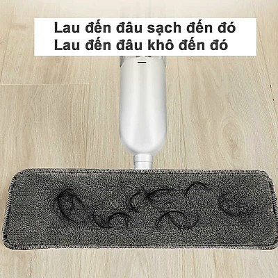 Cây Lau Nhà Phun Sương Chổi Lau Nhà Thông Minh Có Đầu Xoay 360 Độ Tiện Lợi