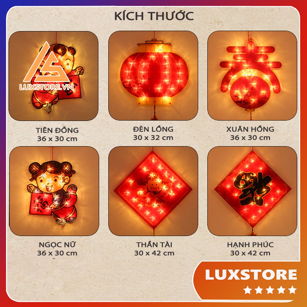 ĐÈN TRANG TRÍ TẾT SIÊU HOT - ĐÈN LED DÁN KÍNH -TRANG TRÍ NHÀ CỬA - LUXSTORE