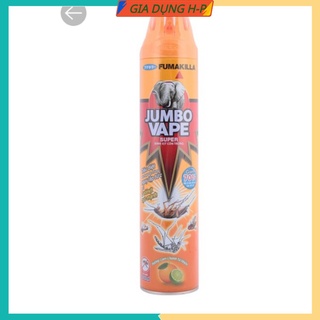 Bình xịt côn trùng Jumbo Vape hương cam chanh 600ml. SALE QUÀ TẶNG KHI MUA 2 CHAI