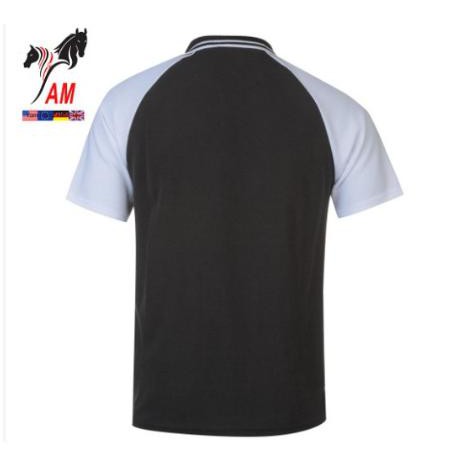[100% cotton] Áo Thun PIERRE Cardin Raglan Polo Mens Cao Cấp (Back/White - Size EU - Xách tay UK )