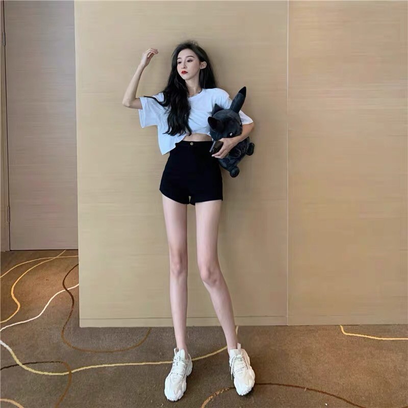 Quần Đùi Kaki Lưng Cao Chuẩn Dáng Q1
