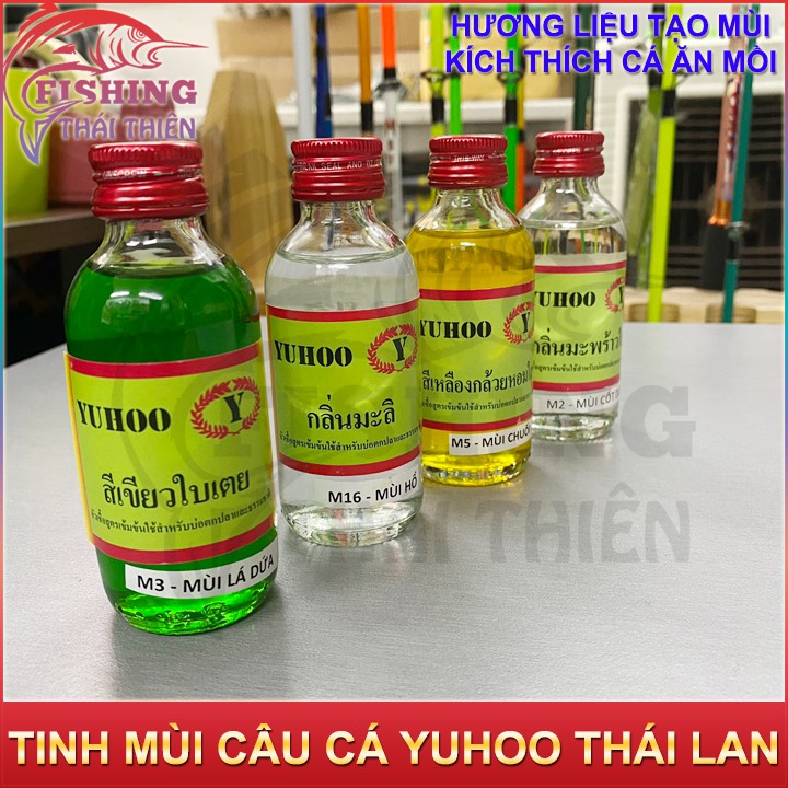 Tinh mùi câu cá, hương hổ, chuối, dừa, dứa, vani, sầu riêng thái lan