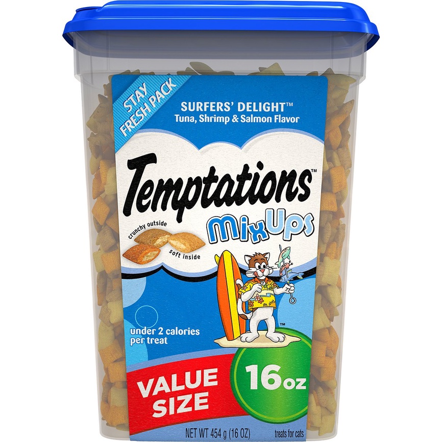 Bánh thưởng nhiều vị Temptations MixUps cho mèo nhập Mỹ