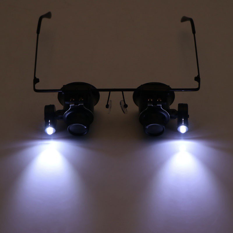 Mắt kính lúp phóng đại 20 lần có đèn LED