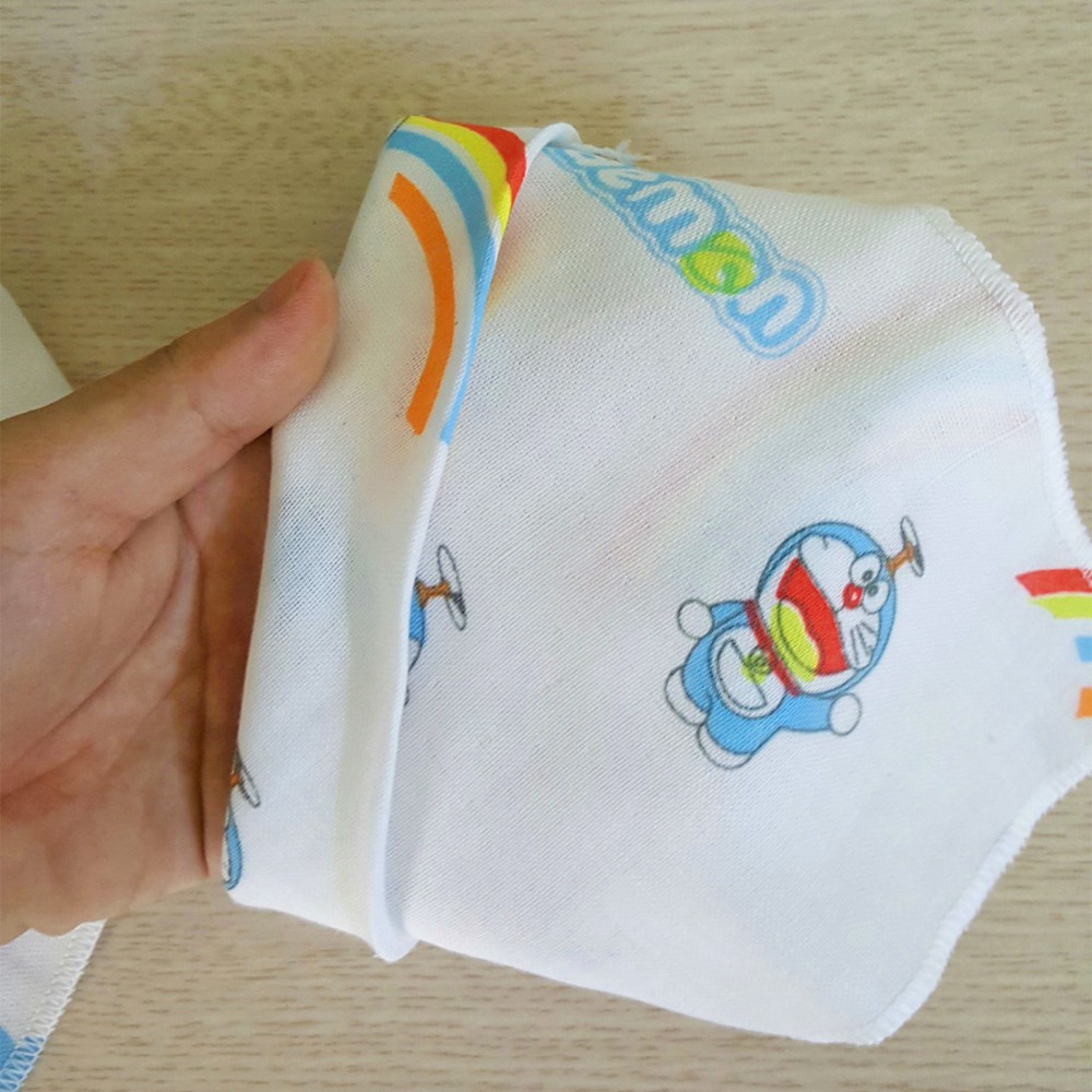 Khăn yếm tam giác vải xô thấm hút cho bé mềm mịn cao cấp có cúc bấm CS10-CHICOMA