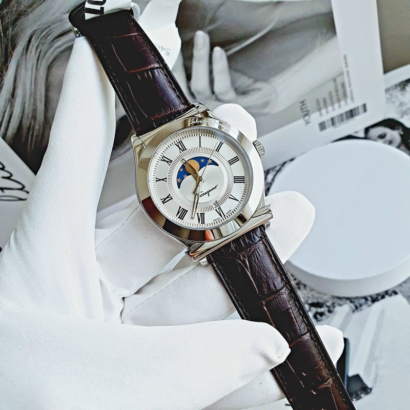 Đồng hồ nam SalvatoreFerragamo 1898 for Men’s Watch - bản moon phase lịch lãm-swiss made