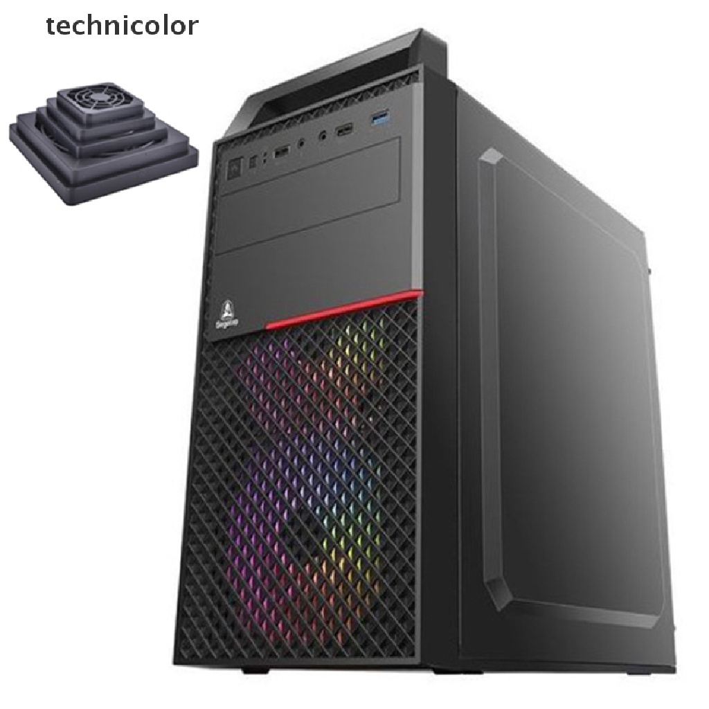 1 Bộ Lọc Bằng Nhựa Màu Đen Chống Bụi Cho Máy Tính