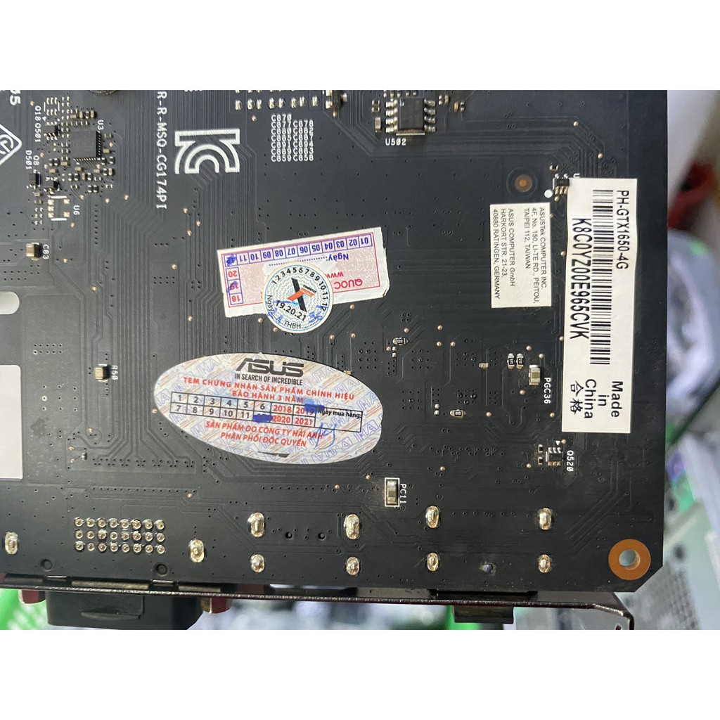 Card màn hình ASUS PH GTX 1650-O4G (4GB GDDR5, 128-bit, DVI+HDMI+DP) 2ND | BigBuy360 - bigbuy360.vn